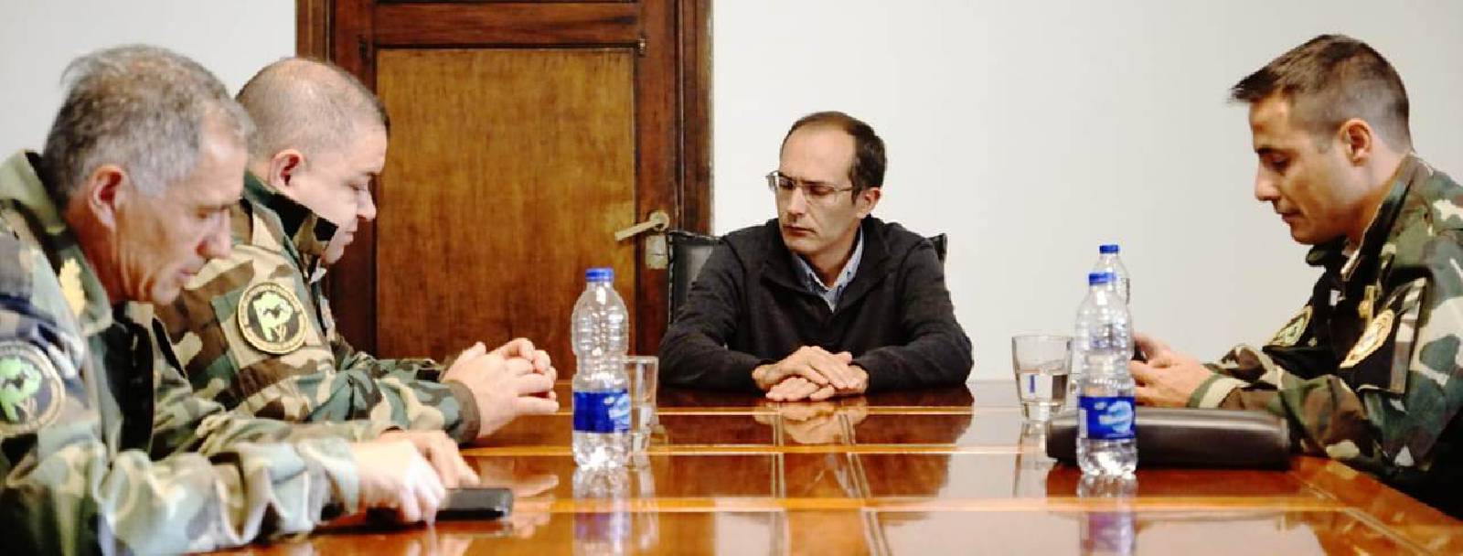 EL INTENDENTE PISANO SE REUNIÓ CON AUTORIDADES DE LA PATRULLA RURAL