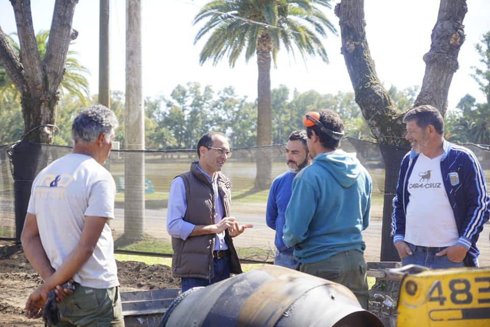 EL INTENDENTE PISANO RECORRIÓ OBRAS EN DIFERENTES PUNTOS DE LA CIUDAD