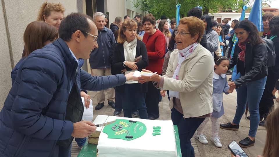 EL INTENDENTE PISANO PARTICIPÓ DEL ACTO POR EL 106° ANIVERSARIO DE PIROVANO