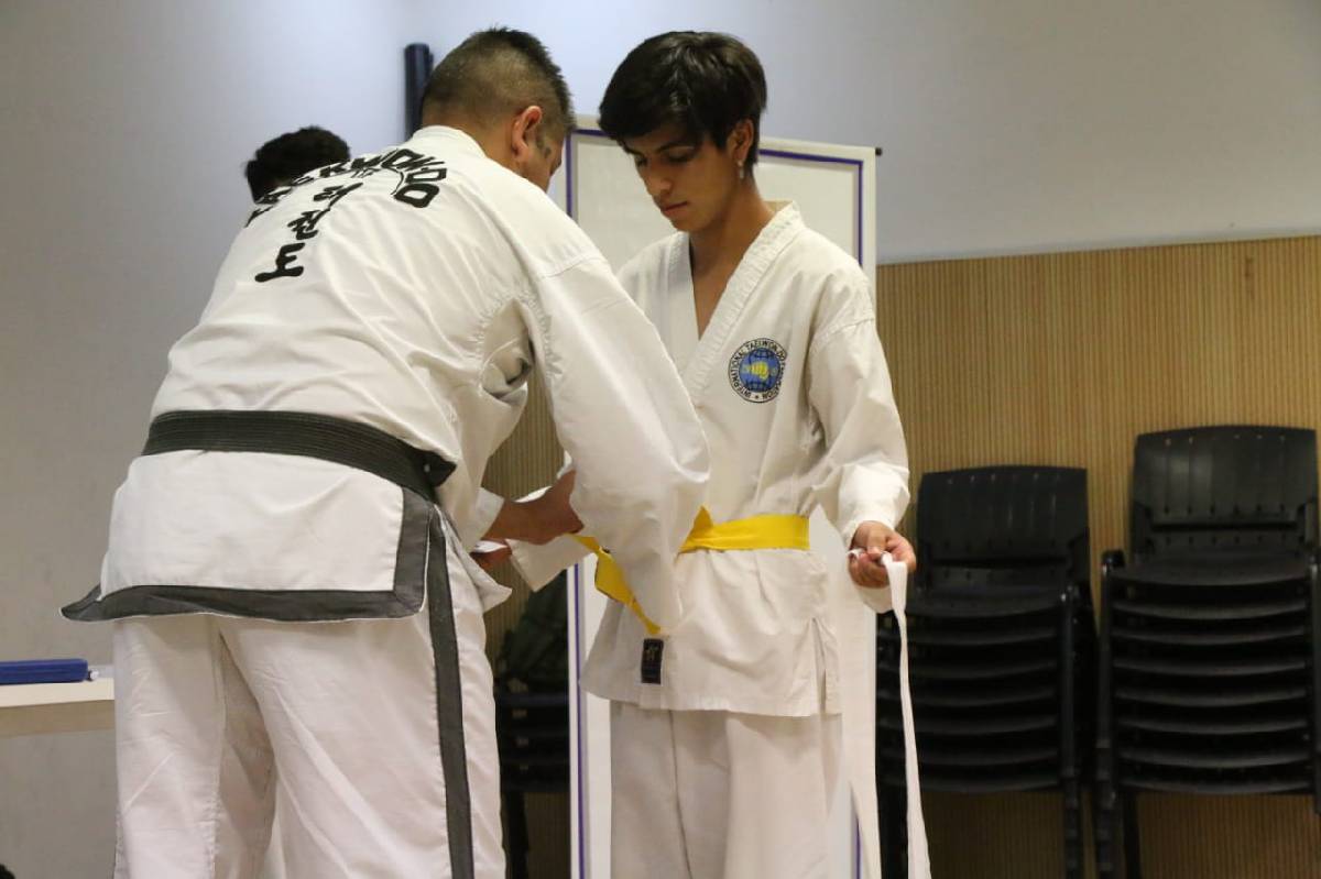 ALUMNOS/AS DEL DIAT RINDIERON UN EXAMEN DE TAEKWONDO