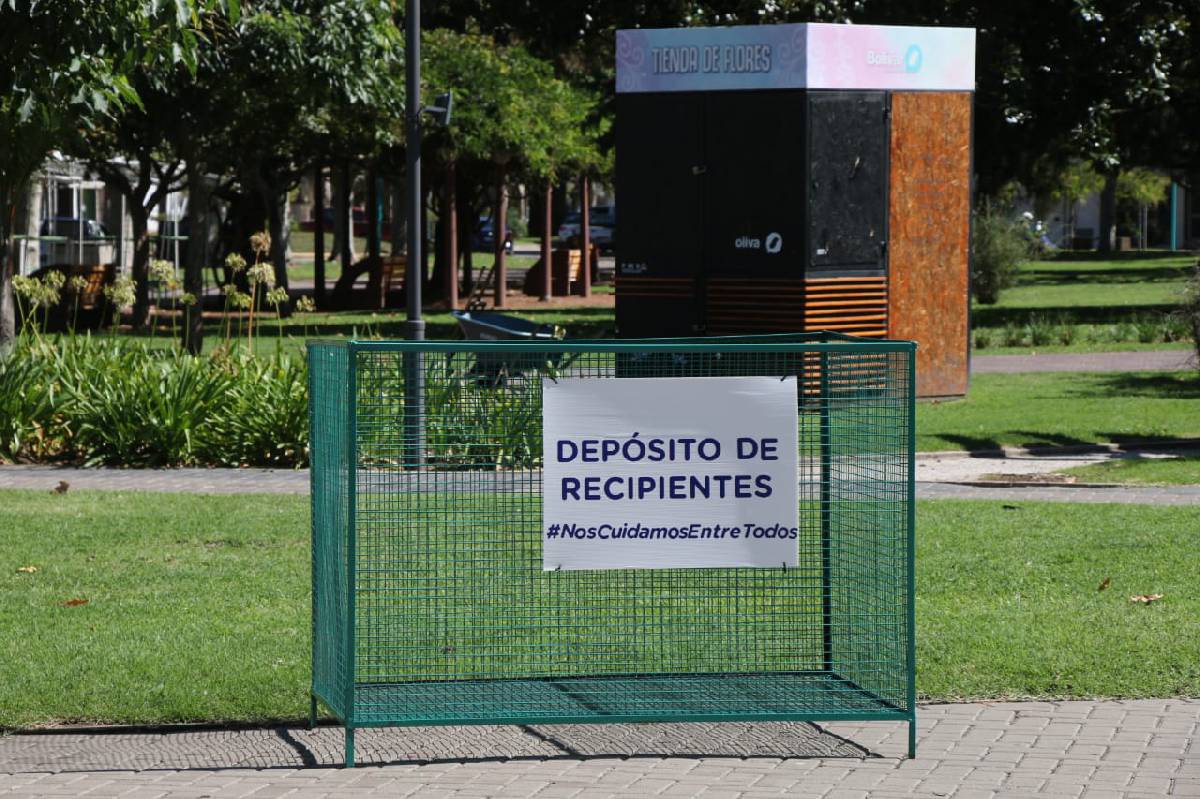 LA MUNICIPALIDAD DISPUSO UN PUNTO DE ACOPIO DE ENVASES VACÍOS CON DOSIFICADOR