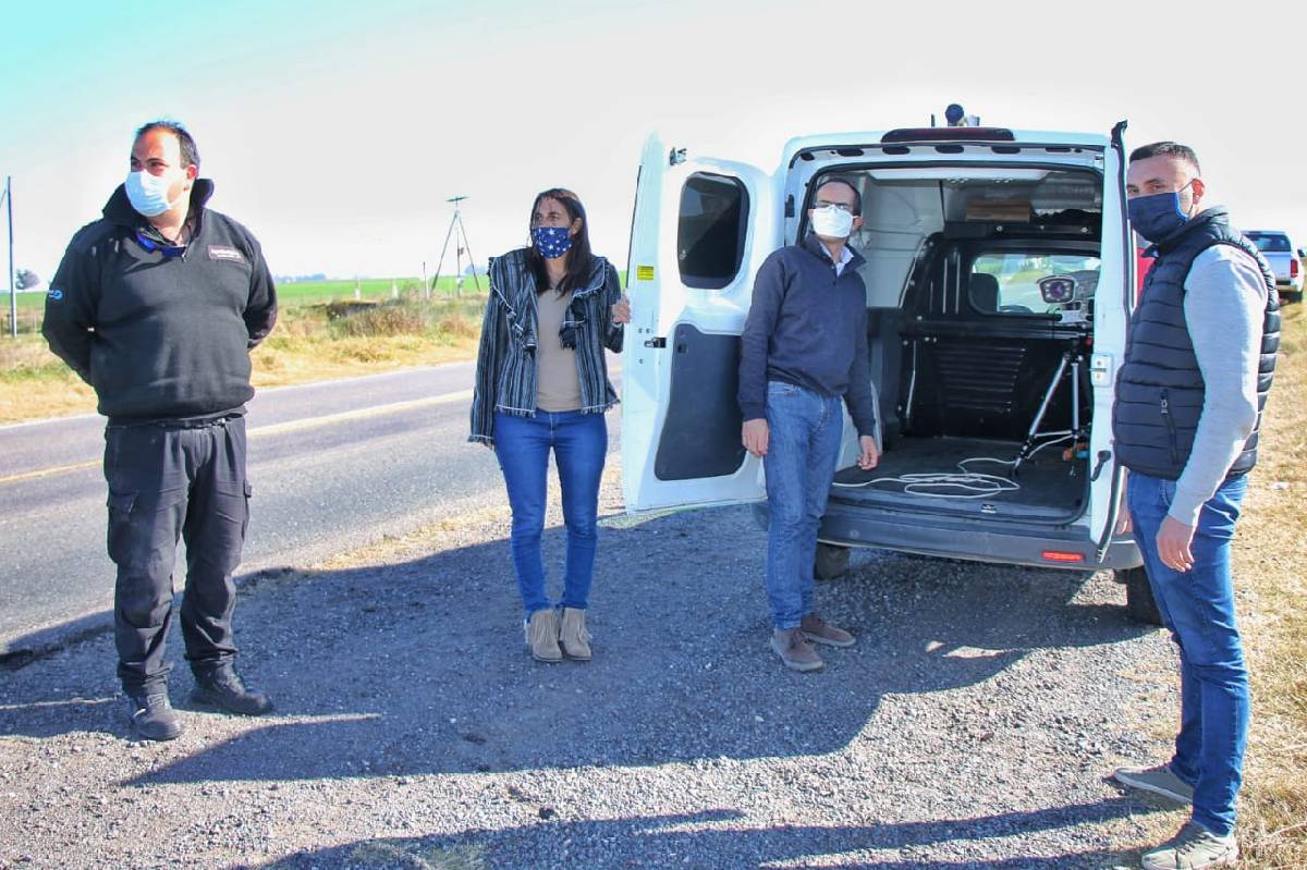 SE INSTALÓ UN LECTOR DE PATENTES A LA ALTURA DE LA LOCALIDAD DE PAULA