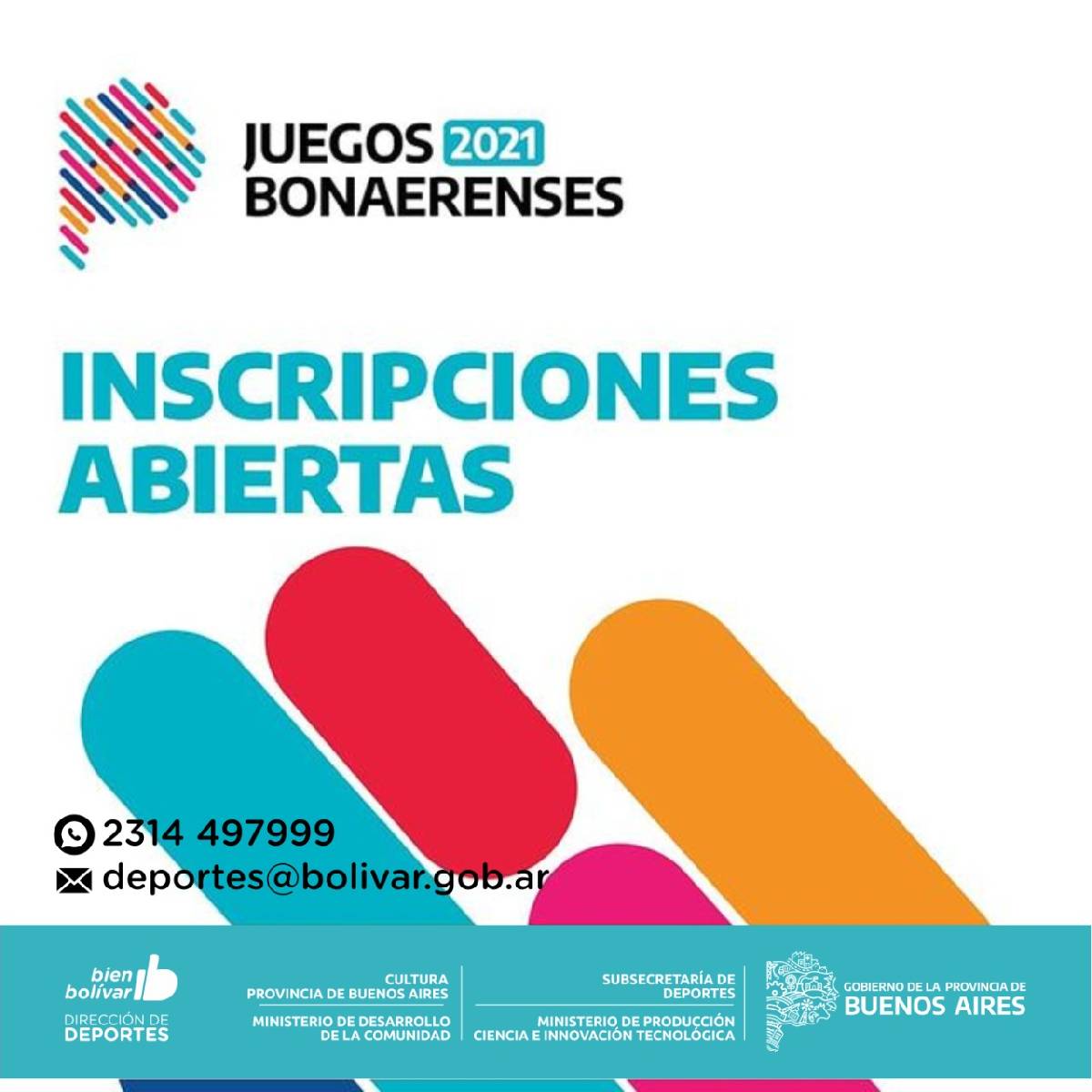 SE ENCUENTRA ABIERTA LA INSCRIPCIÓN A LAS DISCIPLINAS DEPORTIVAS DE LOS JUEGOS BONAERENSES