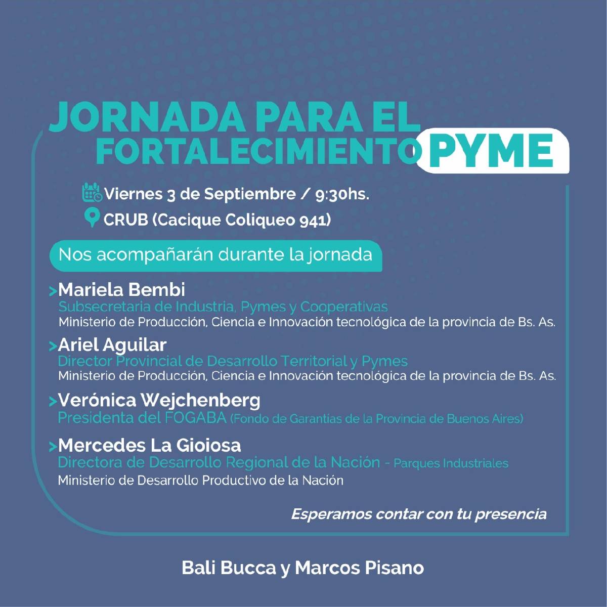 SE DESARROLLARÁ UNA JORNADA PARA EL FORTALECIMIENTO DE PYMES