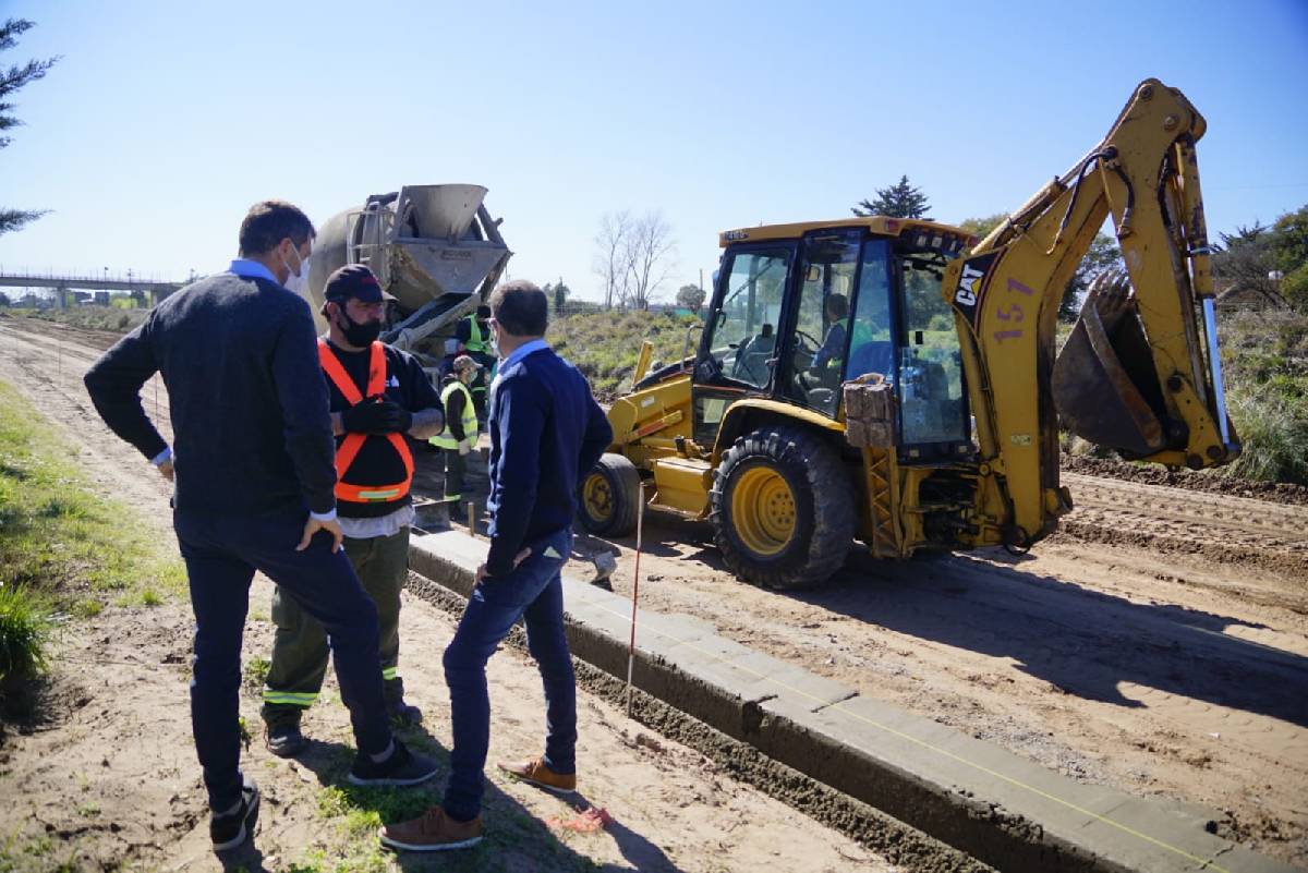 PISANO Y BUCCA RECORRIERON LA OBRA DE INTEGRACIÓN ESTRATÉGICA DE LOS BARRIOS DEL SUR