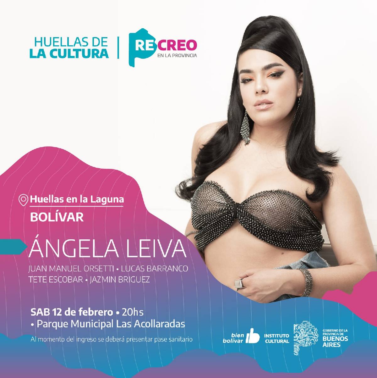 CON LA CUMBIA DE ÁNGELA LEIVA CONTINÚA EN BOLÍVAR EL CICLO HUELLAS DE LA CULTURA
