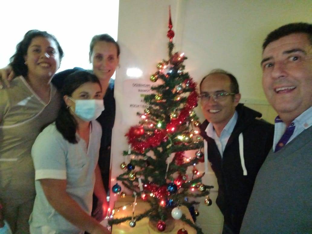 PISANO RECIBIÓ LA NAVIDAD CON EL PERSONAL DE HOSPITALES