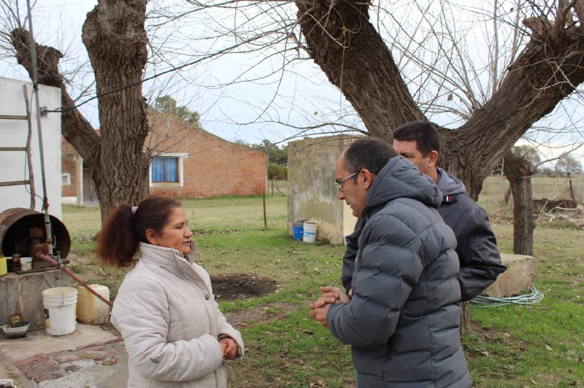 EL INTENDENTE PISANO VISITÓ PAULA