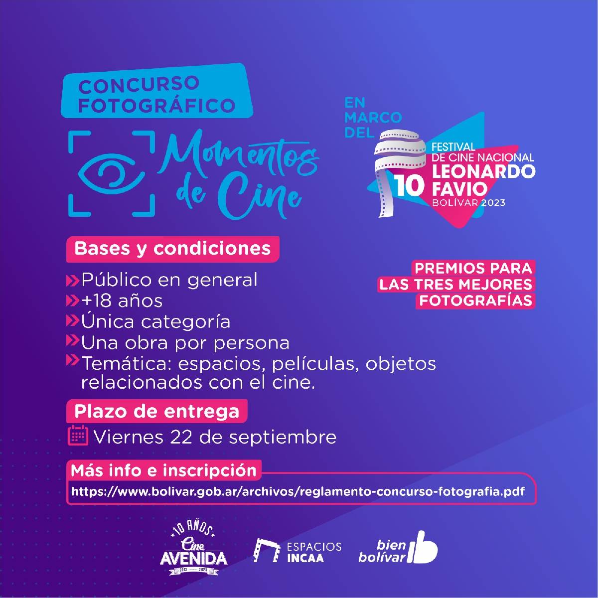 EL CINE AVENIDA INVITA A PARTICIPAR DEL CONCURSO FOTOGRÁFICO: MOMENTOS DE CINE