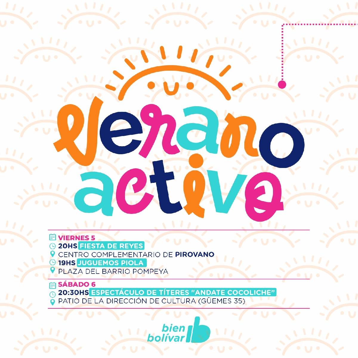 EL PROGRAMA VERANO ACTIVO PROPONE UNA GRAN VARIEDAD DE ACTIVIDADES EN BOLÍVAR