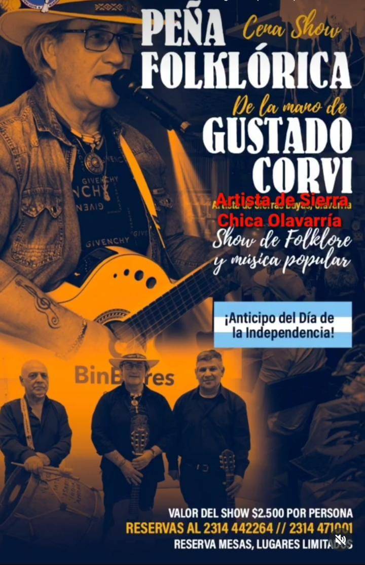 Cena Show Gustavo Corvi 