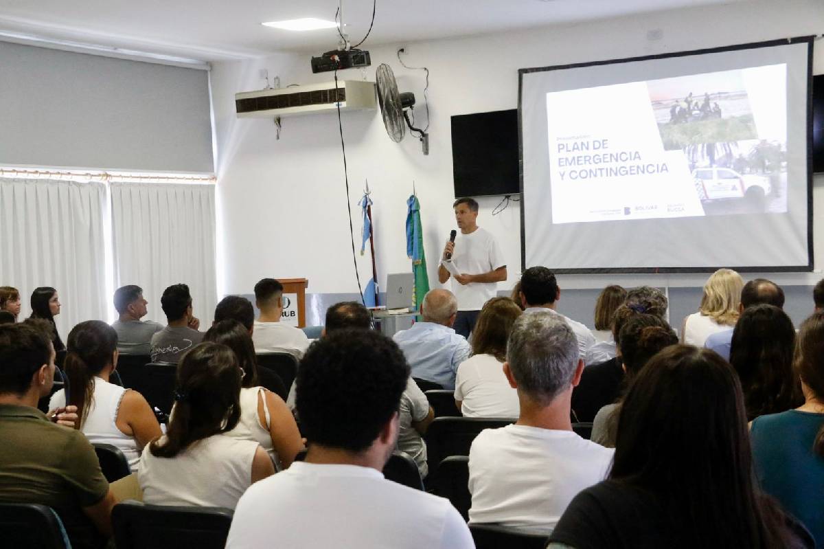 EL INTENDENTE BUCCA PRESENTÓ EL PLAN DE EMERGENCIA Y CONTINGENCIA DEL PARTIDO DE BOLÍVAR