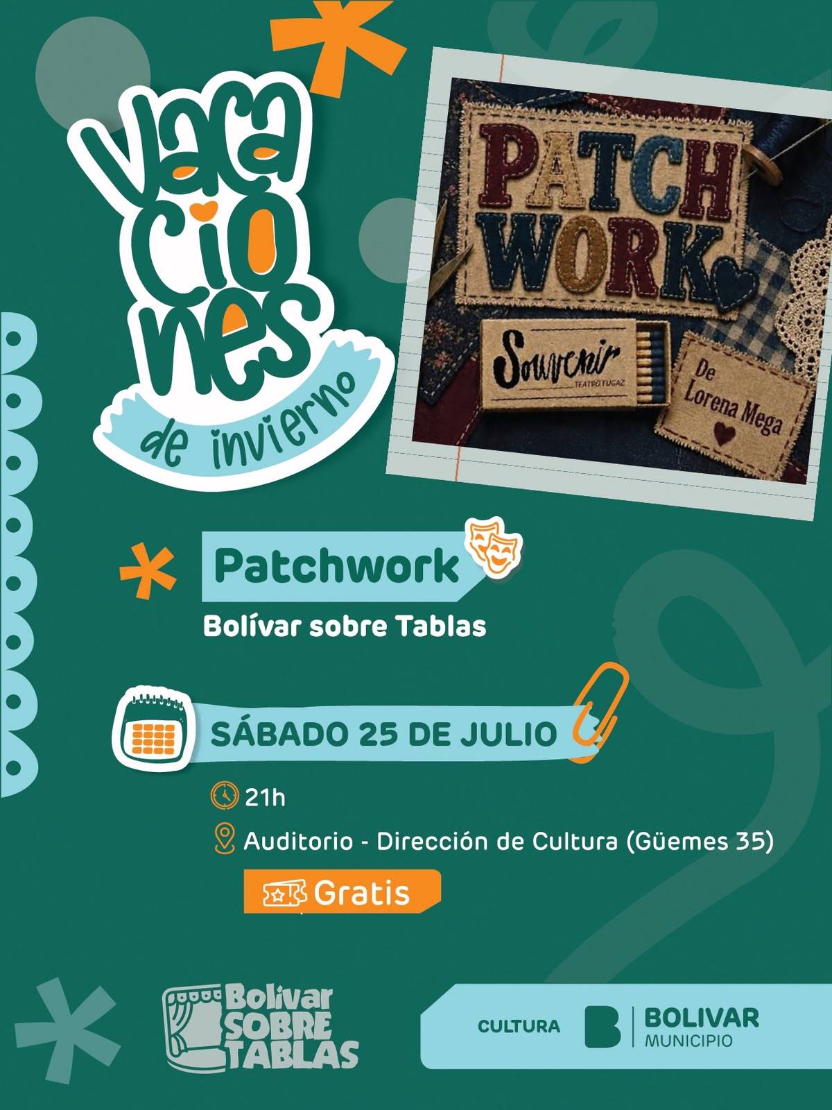 BOLIVAR SOBRE TABLAS - PATCHWORK
