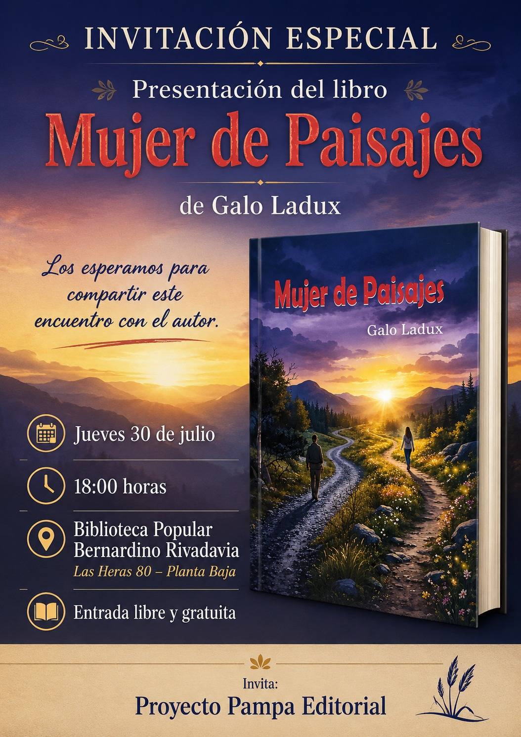 PRESENTACION DEL LIBRO MUJER DE PAISAJES