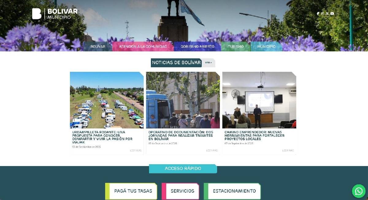 EL MUNICIPIO RENOVÓ SU PÁGINA WEB