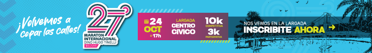 27° Maratón Internacional Dino Hugo Tinelli - 24 de octubre, inscribite ahora