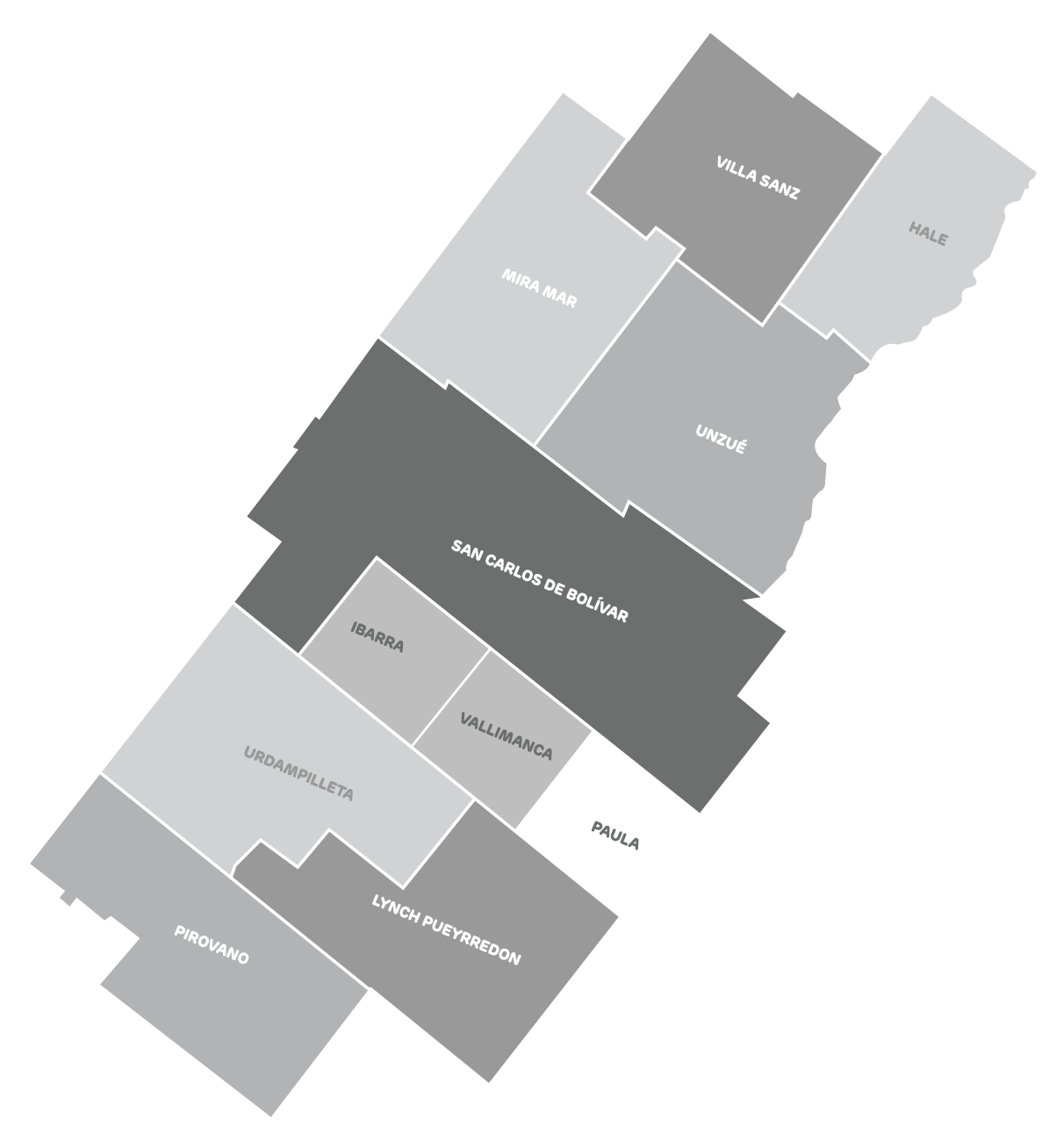 Mapa Partido de Bolívar